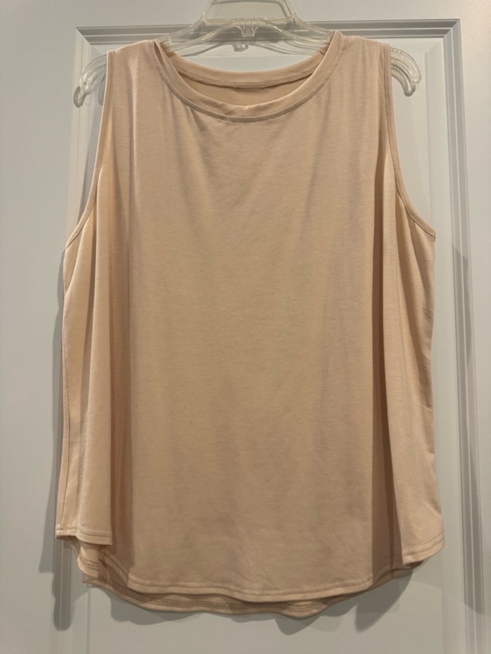 Women's Sleeveless Knit Tank Top - Soft Beige